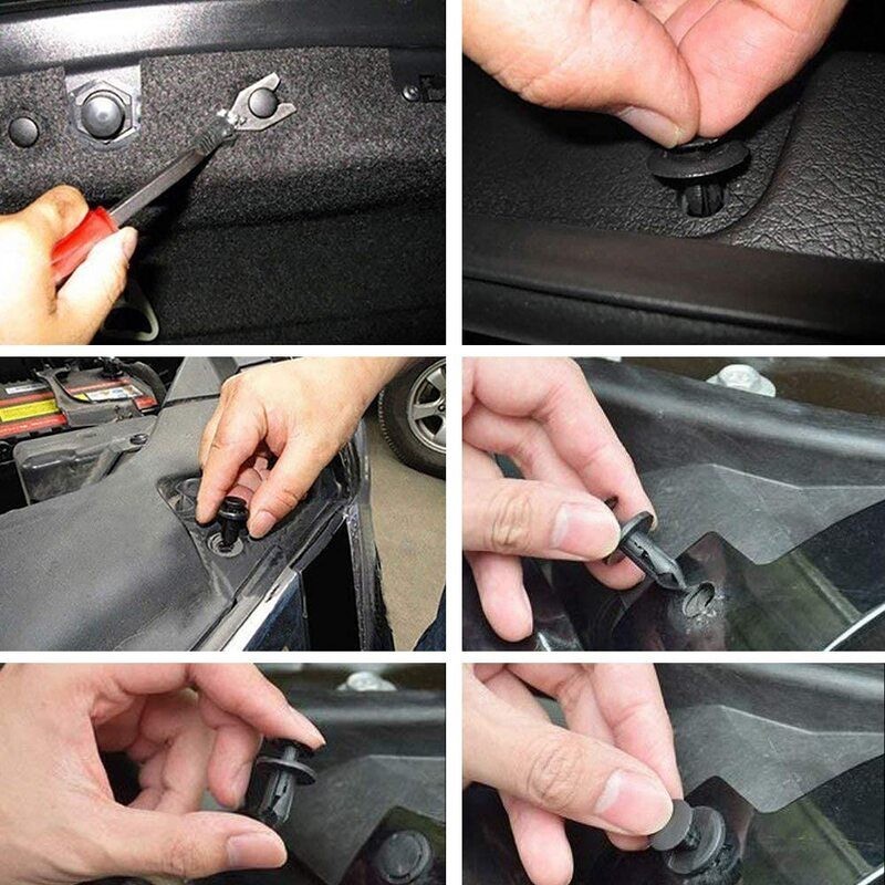 723pcs Car Push Retainer Clips Bumper Rivets Dash Removal Tools Kit