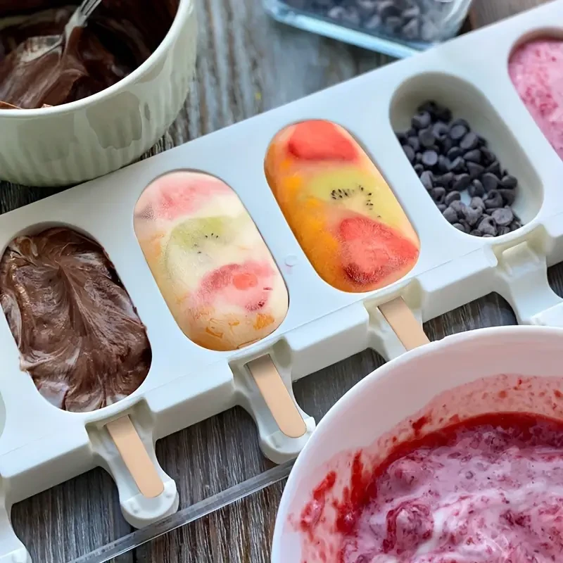 4 Cavity Silicone Ice Cream Molds