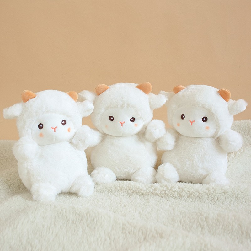 23CM Cute Sheep Plush Dolls - Kawaii Rabbit Alpaca Toys