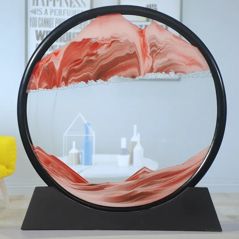 3D Moving Sand Art Picture Glass Sandscape in Motion Display Sand L