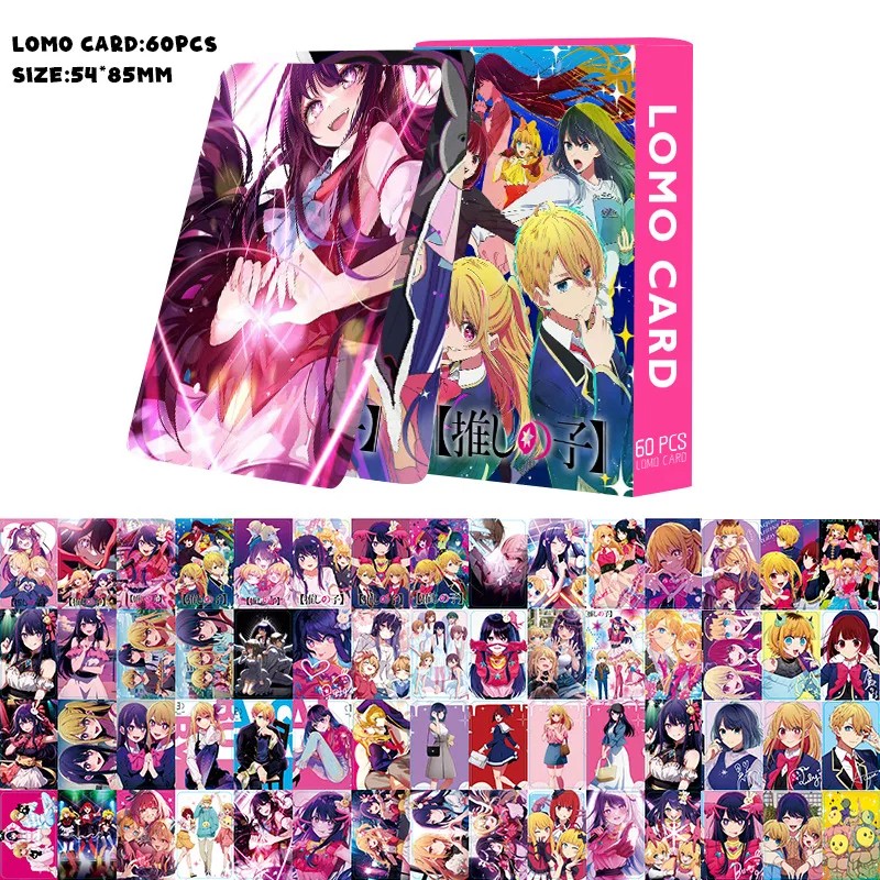 60PCS/Set Anime Oshi No Ko Lomo Cards  HD High Quality Printed Photo Cards for Fans