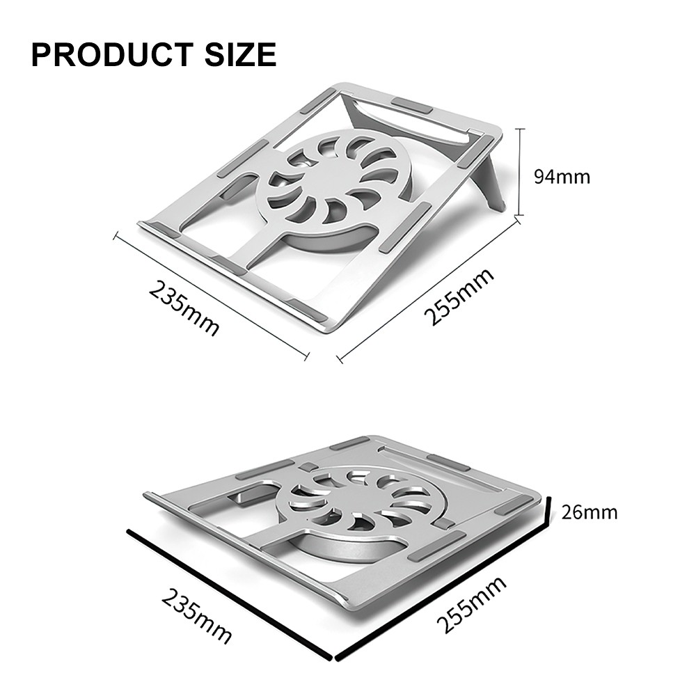 Foreign Trade New Computer Radiator Desktop Office Folding Lifting Computer Cooling Bracket Aluminum Alloy Bracket