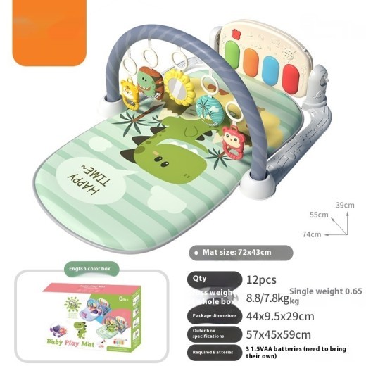 Baby Harmonium Toy Baby Music Fitness Rack Piano Crawling Mat