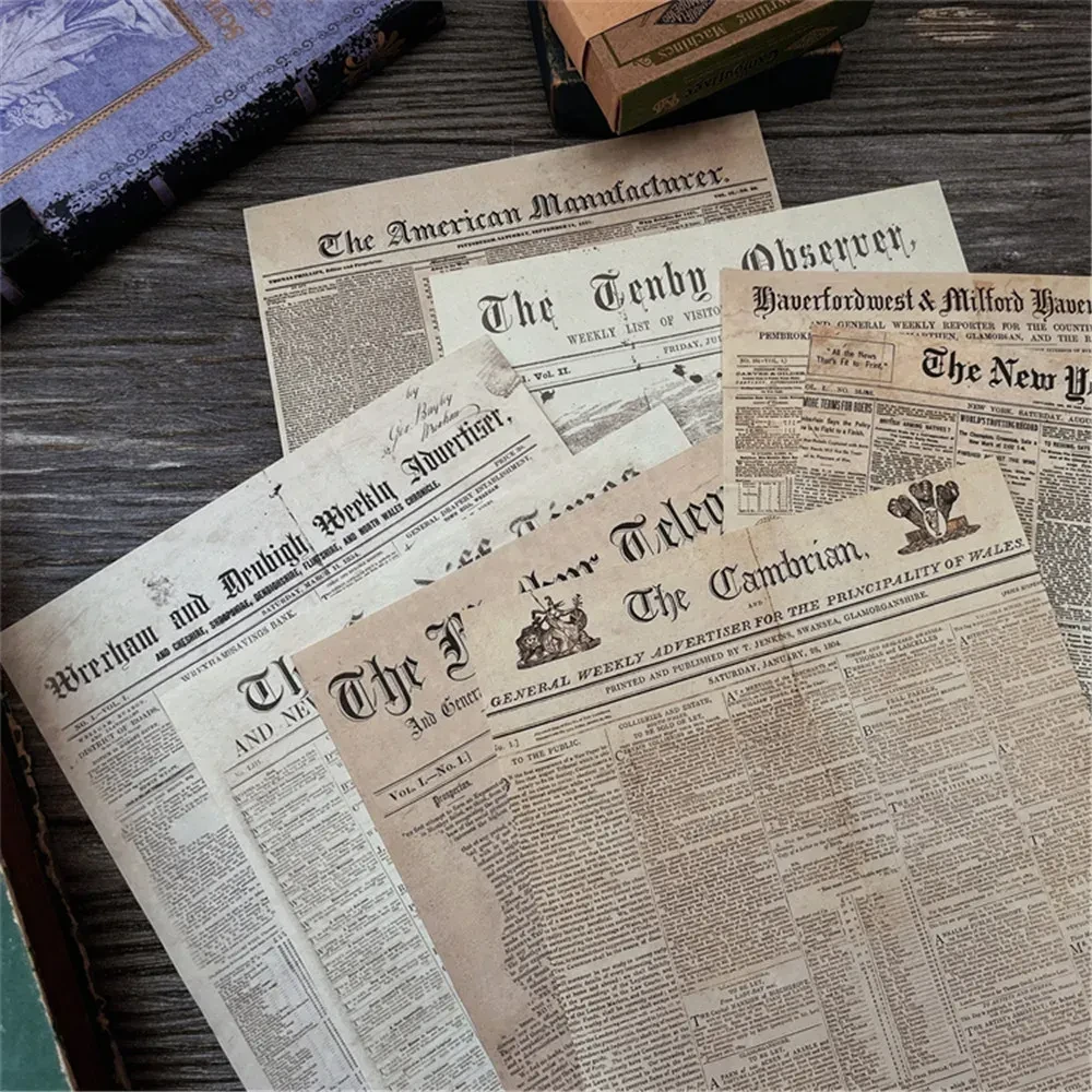 Old English Newspaper Sticker