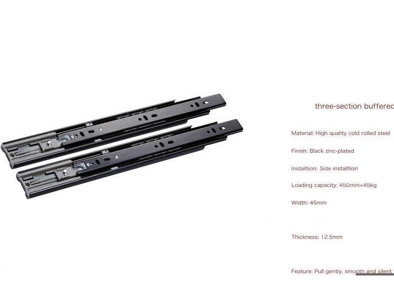 500mm Drawer Runner Soft Close