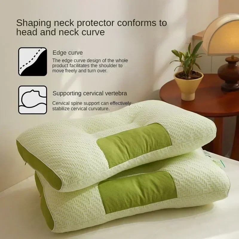 Memory Cotton Bamboo Charcoal Pillow Core Sleep Aid for Cervical Spine Protection