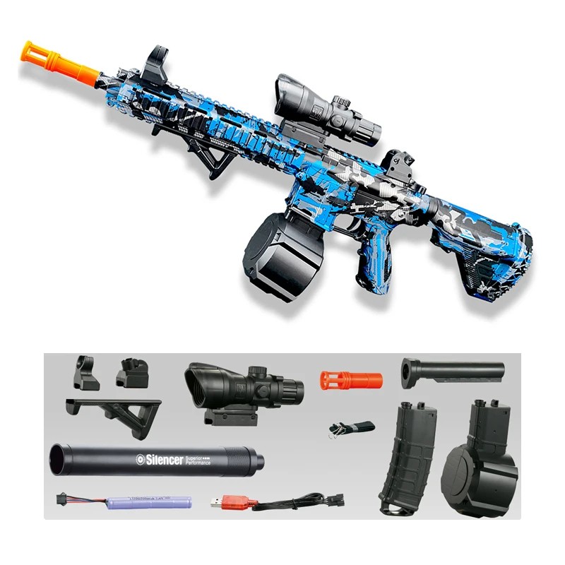 M416 Gun Toy Outdoor Electric Blaster Shooting Sport Gel Bullet