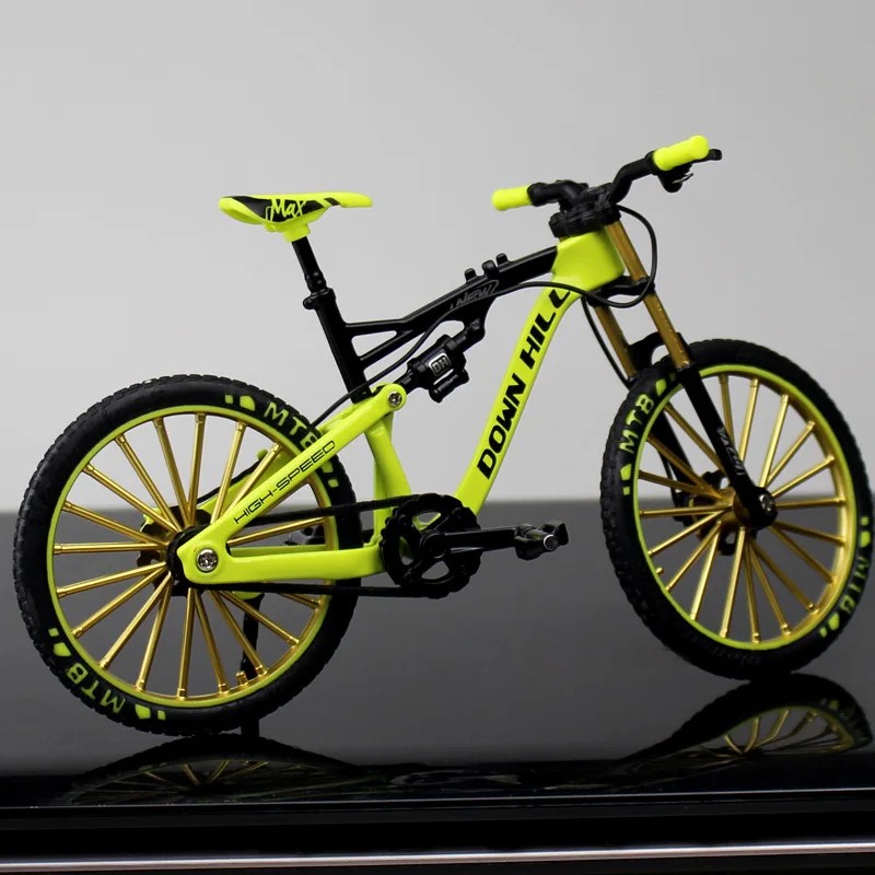 1:10 Mini Alloy Bicycle Model Diecast Metal Finger Racing Mountain Bike