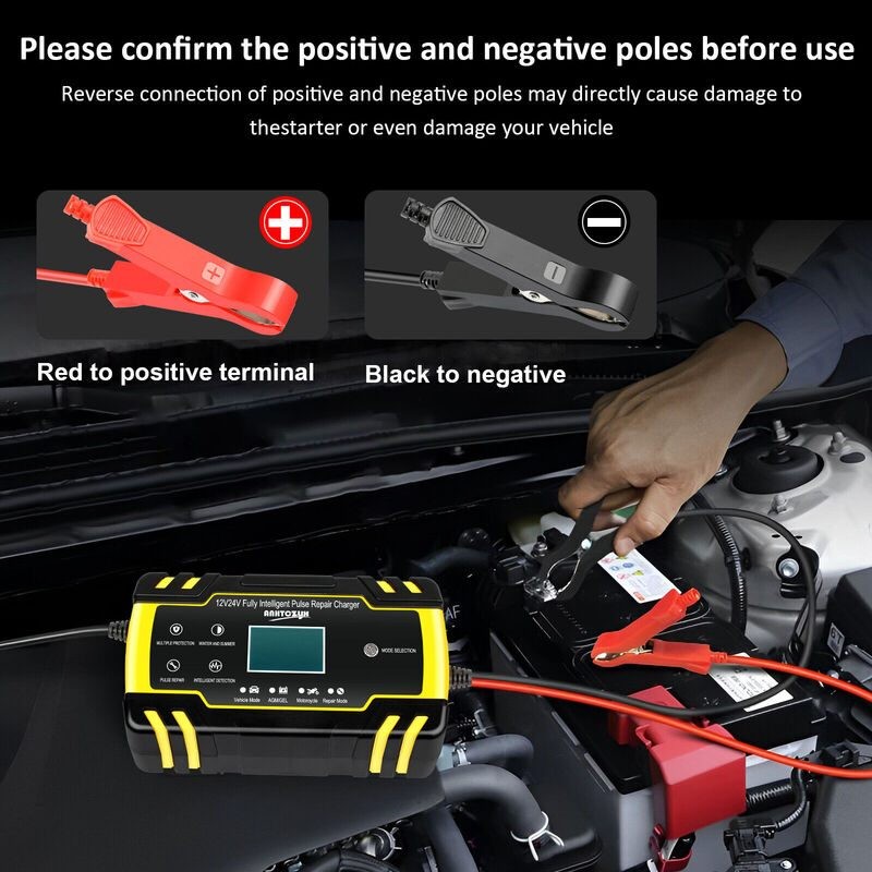 Smart 8A Car Battery Charger