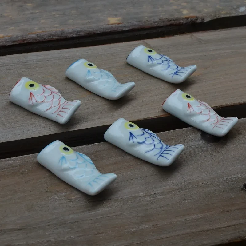 Creative Cartoon Ceramic Small Bream Chopstick Rack