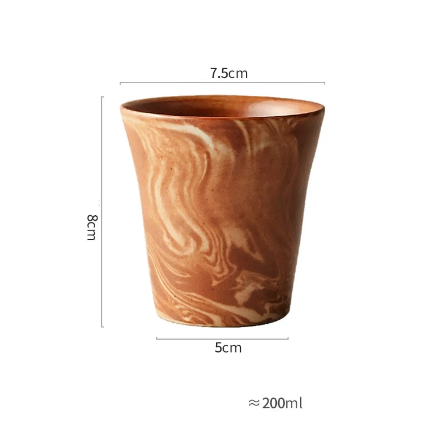 Manual Flambe Salad Bowl Household Retro Tableware Cup