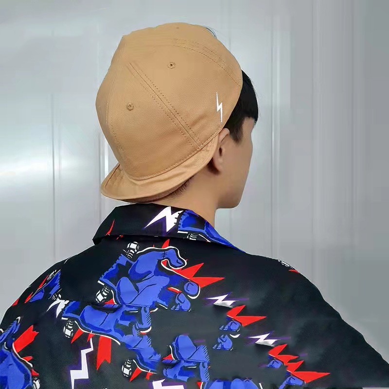 Flip-brim Big Head Embroidery Trend Wild Fashion Casual