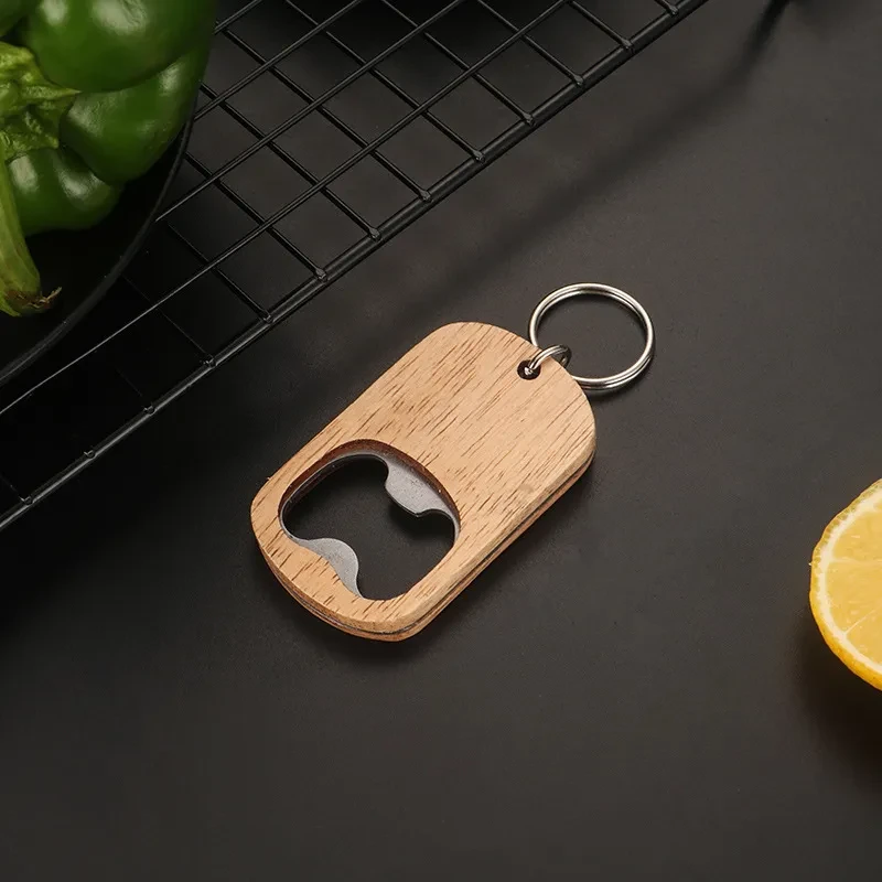 Stainless Steel Beer Screwdriver Keychain