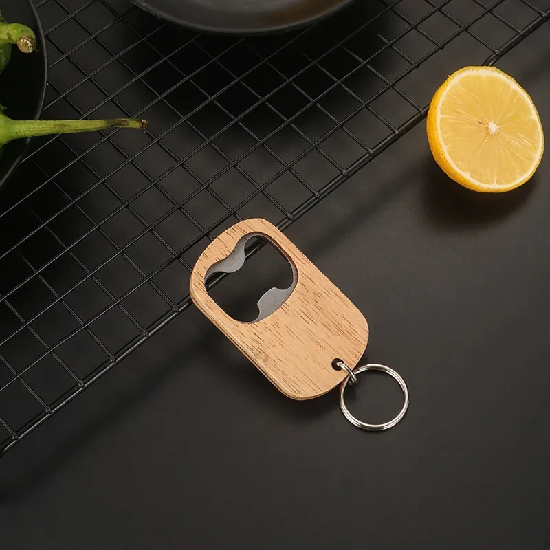 Stainless Steel Beer Screwdriver Keychain