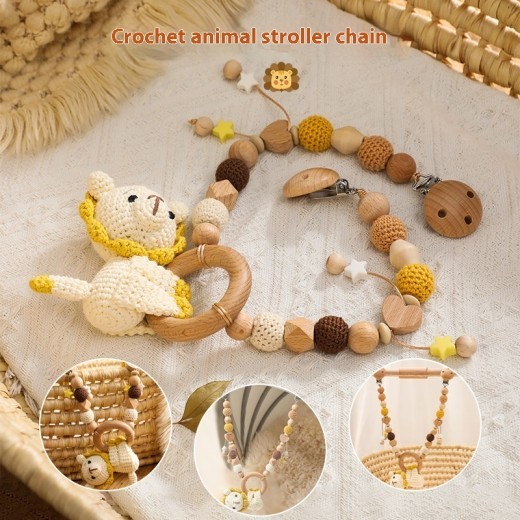 Baby Crib Hanging Bunny Music Car Doll Pendant Nibbling Toy