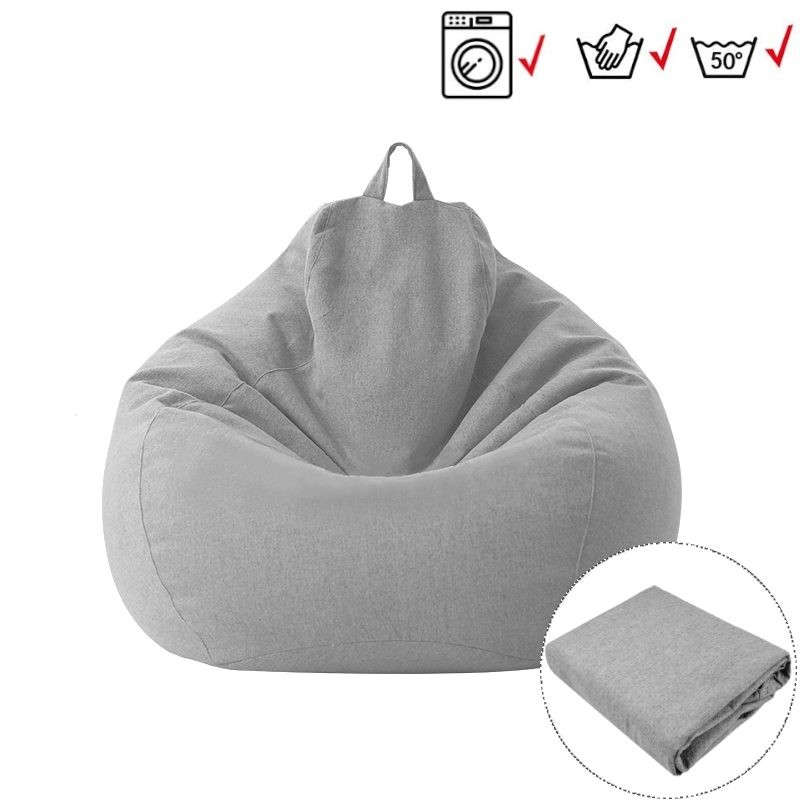 Beanbag Chair Bean Bag Cover + Foot Rest