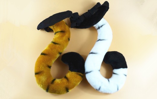 Plush Toy Zoo Children Props Tiger Paw Gloves Hand Warmer Pillow