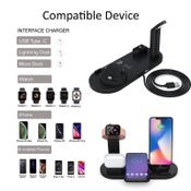 Wireless Charging Dock Station 4 in 1 iPhone AirPod Apple Watch Charger