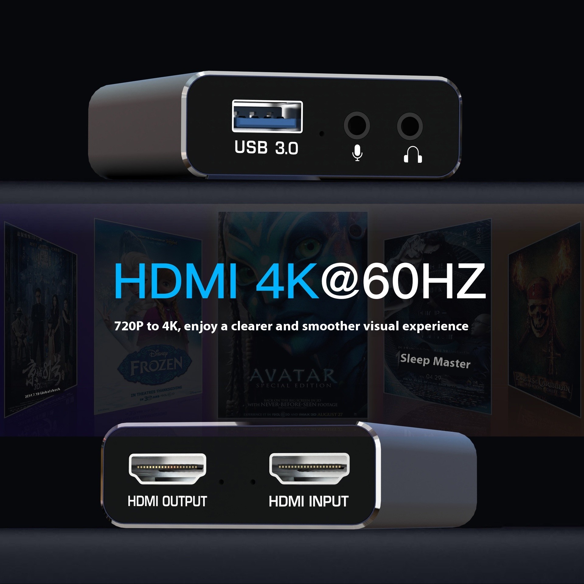 4K Gaming Set-top Box Recording Audio