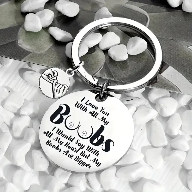 Titanium Steel Popular Ornament Fashion Stainless Steel Key Ring