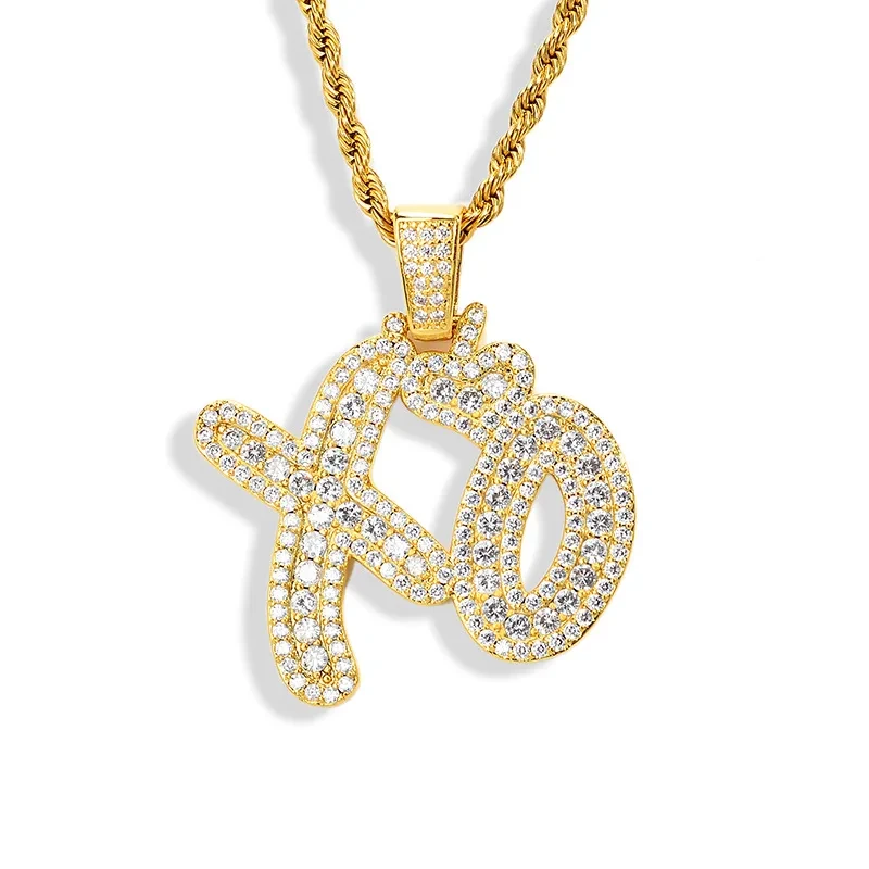 Love XO English Alphabet Love Pendant