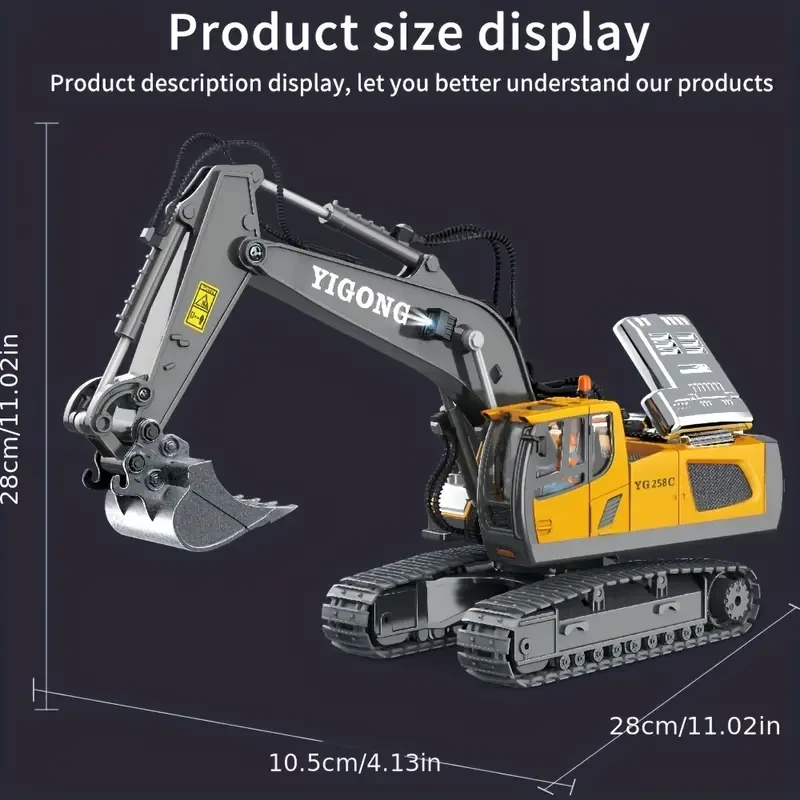 RC Construction Toys with Metal Shovel