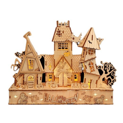 Wooden 3D 3D Puzzle Model Puzzle Decompression Assembled Toy
