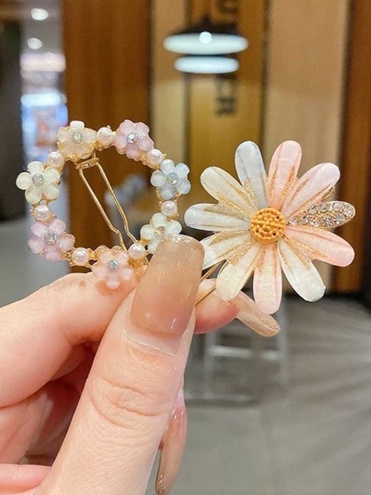 Summer Alloy Handmade Temperament Petals Barrettes