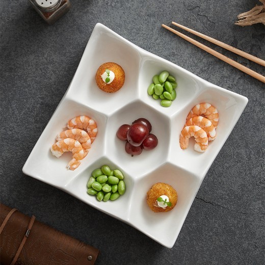 Alien Multi Grid Exquisite Ceramic Dish Plate