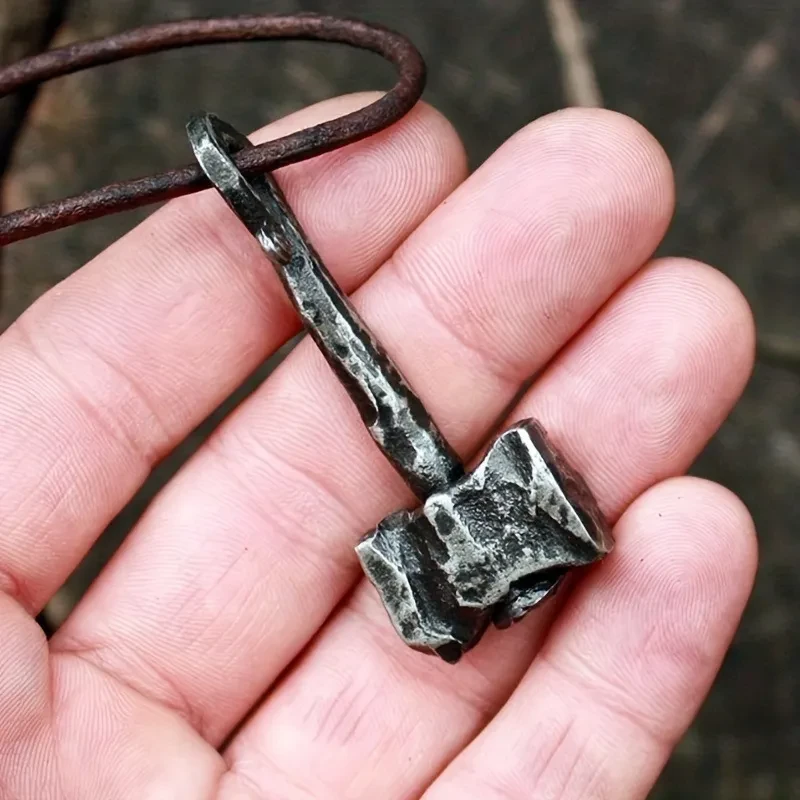 Amazon Vintage Men's Viking Alloy Heavy Impactor Pendant Necklace Punk