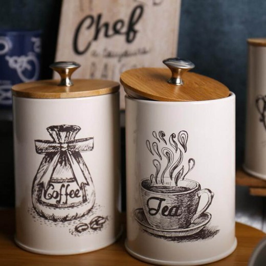 Thickened Galvanized Iron Storage Tank KL Kitchen Seasoning Jar