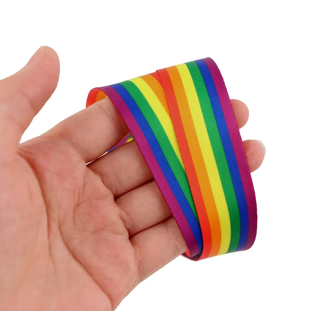 Rainbow Mobile Phone U Disk Document Lanyard Key Chain