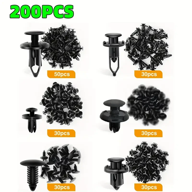 Toyota Ford GM Honda 200pcs Universal Car Fixing Clip