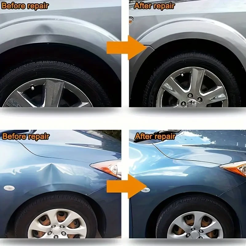 AU-Gauge Car Dent Puller - Paintless Plastic Weld Dent Removal with Comprehensive Glue Tabs Kit