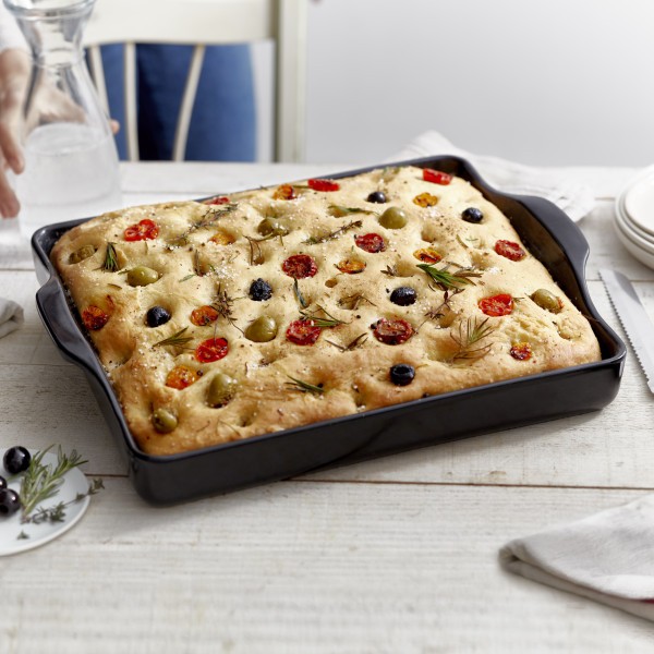 Focaccia Bread Baker - Charcoal - Emile Henry