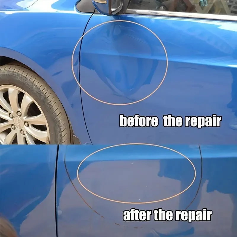 43PCS 2 In 1 T-Shaped Dent Puller Car Dent Repair Tool Kit with Glue Gun for Paint