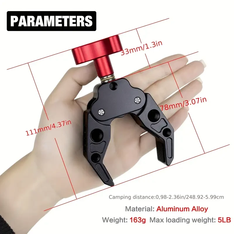 Versatile Aluminum Alloy Crab Clamp