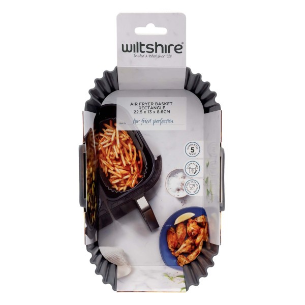 Air Fryer Basket 22cm Rectangle - Wiltshire