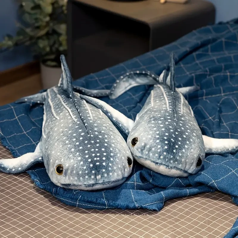 1pc Adorable Blue Whale Plush Toy