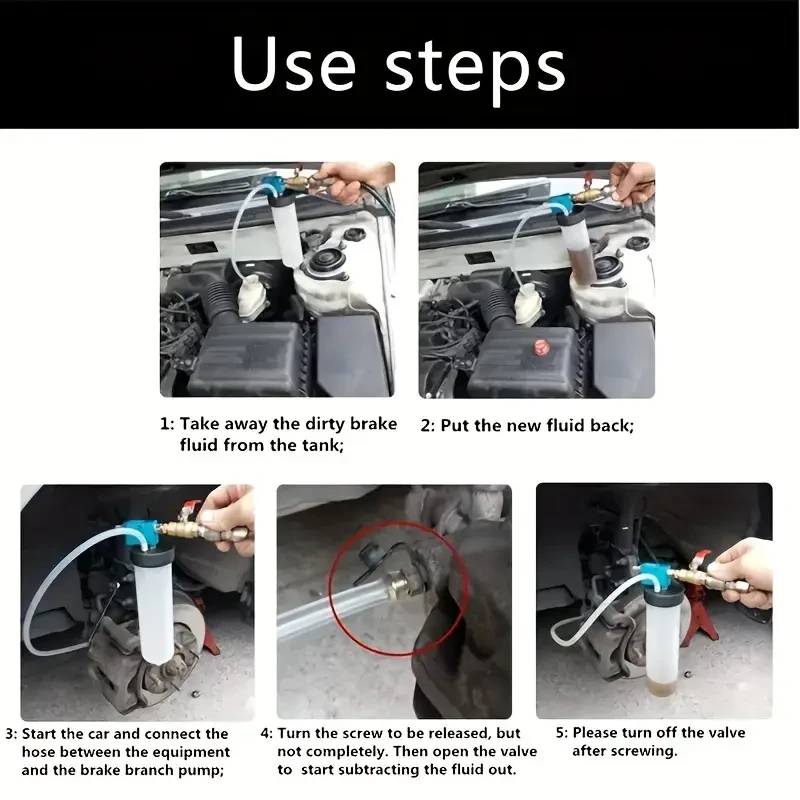 1pc Brake Fluid Replacement Tool, Professional Car Brake Fluid Oil Change Extractor Tool