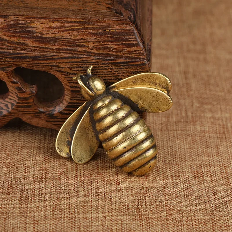 Punk Small Pendant Handmade Brass Keychain Bag