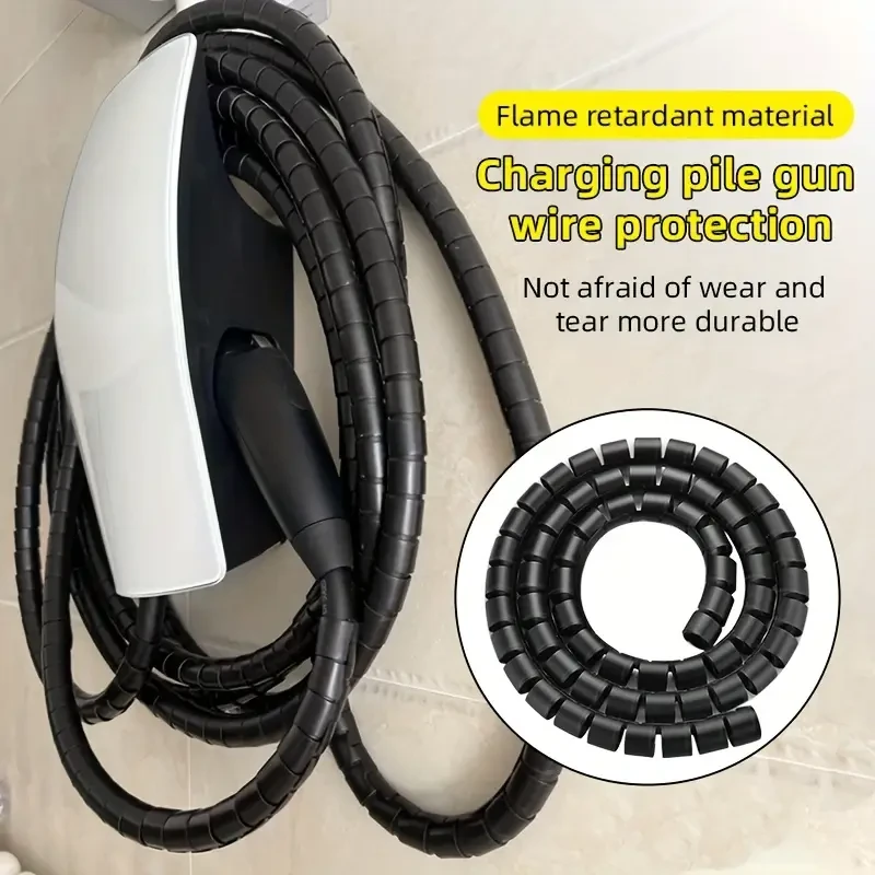 Universal 8m Tesla Charging Sleeve: Flame-Retardant, Durable, & Wear-Resistant