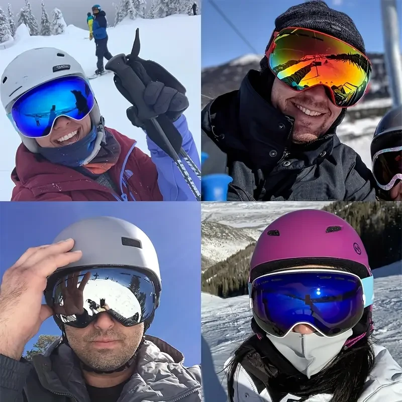 Anti-Fog Skiing Goggles - Snowboard Glasses For Men And Women