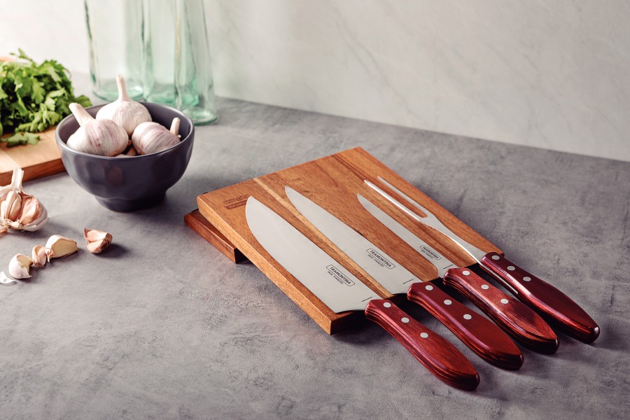 Tramontina Churrasco Barbecue Knife Block, 5Pc - Tramontina
