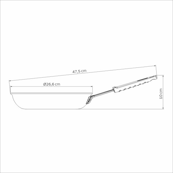 Professional Induction Aluminum Nonstick Restaurant Fry Pan 25cm - *Worlds Best - Tramontina