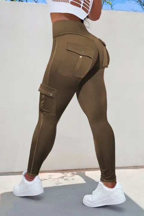 Chic Pocketed High-Rise Leggings