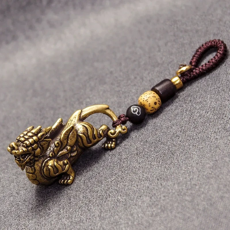 Brass Faucet Keychain Male Personality Creative Key Chain
