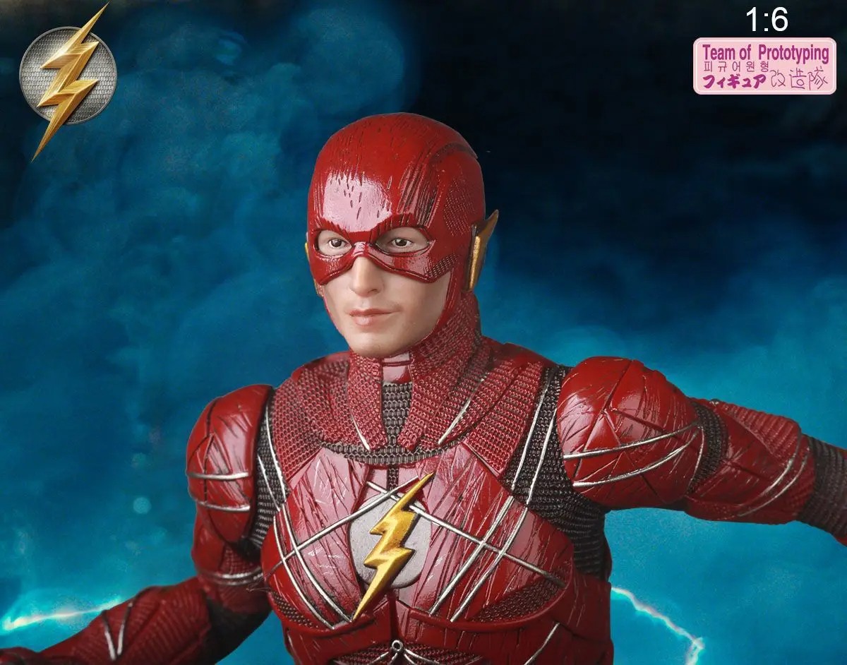 Team of Prototyping Flash Super Hero 30cm Statue PVC Action Figure