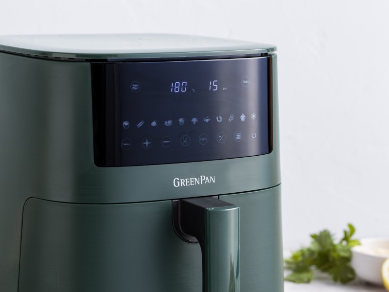 GreenPan Bistro Airfryer 1 basket 7.2L- Pine Green - GreenPan