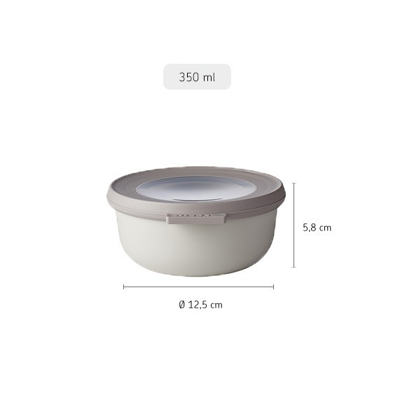 Cirqula Round 350ml Nordic White - Mepal